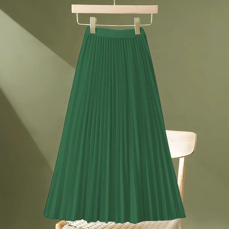 Falda de talla grande, de cintura alta, longitud media. - Image 5