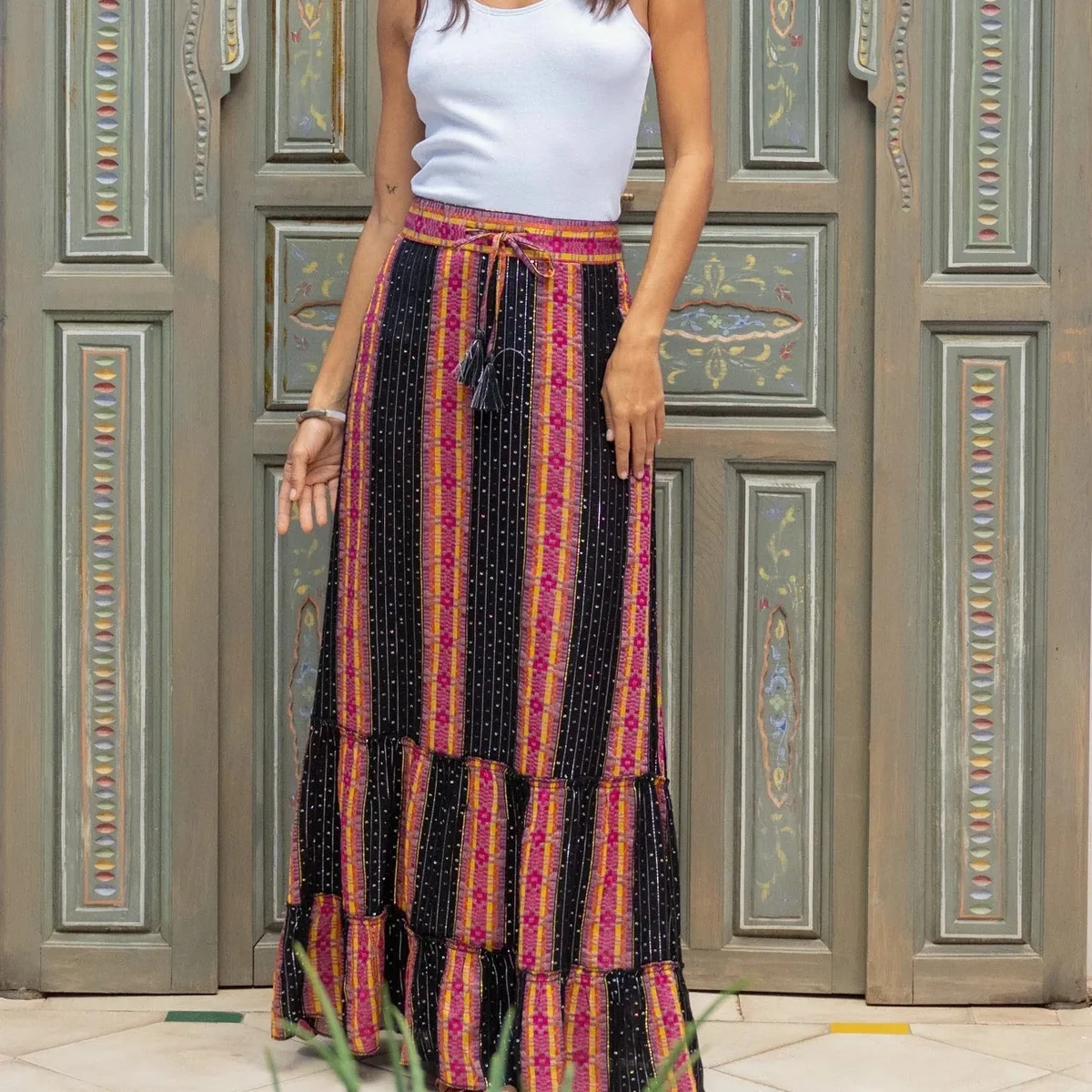 Falda larga estampada, holgadas. - Image 8