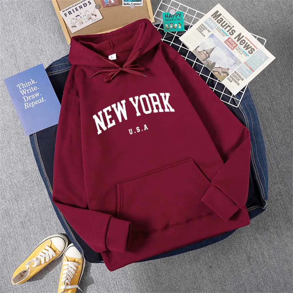 Sudaderas con capucha de Nueva York.