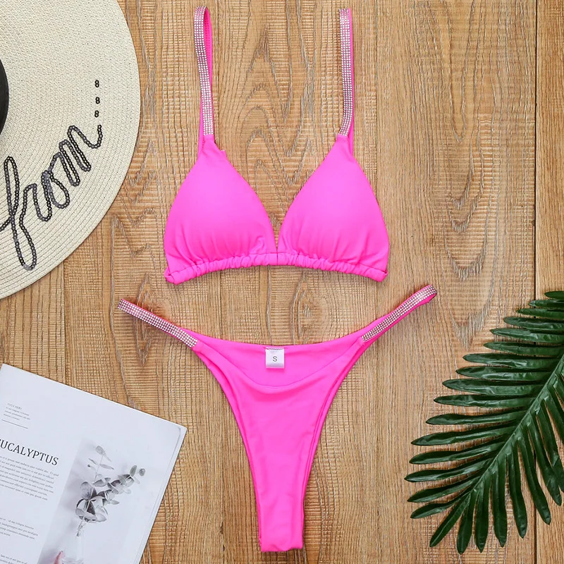 Bikini con Tanga y lentejuelas brillantes. - Image 6