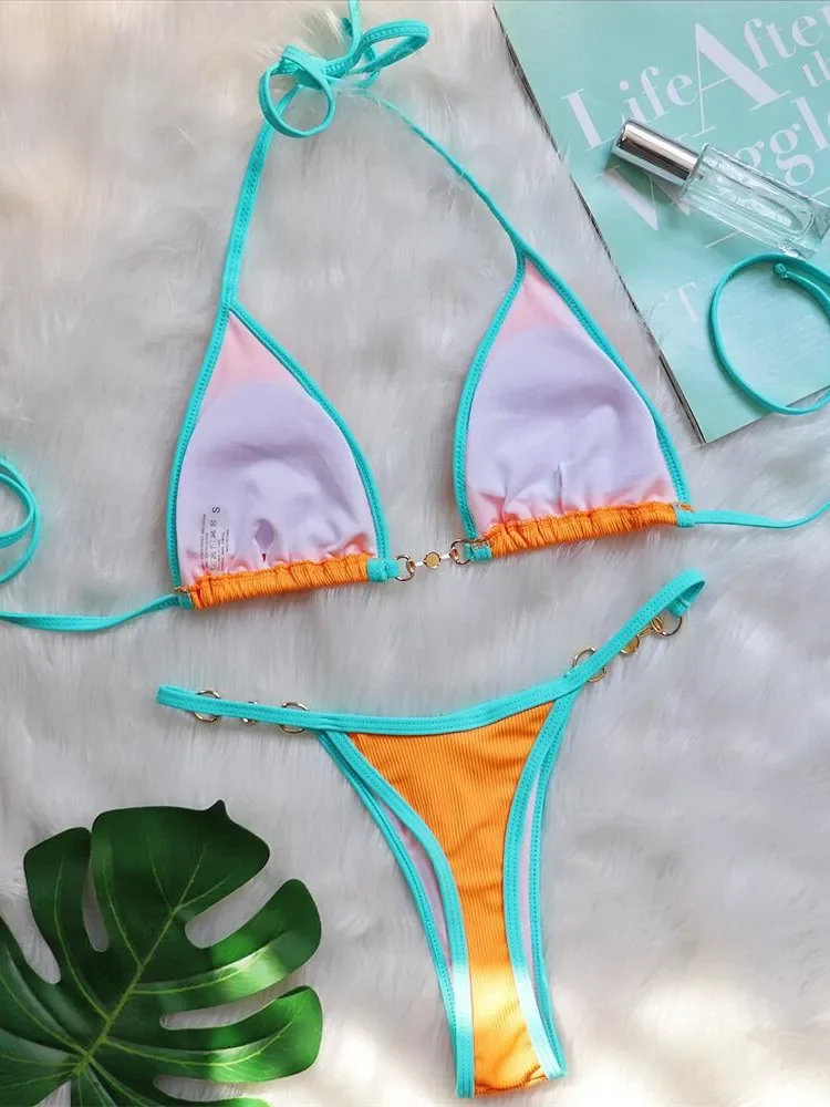 Bikini Push Up acanalado anillo perla. - Image 3