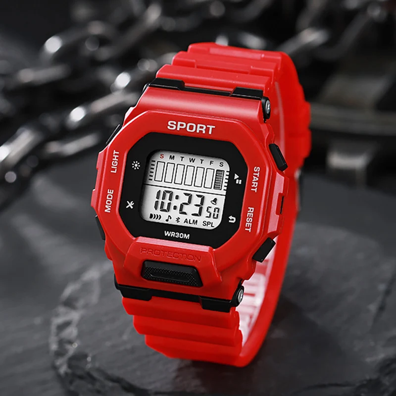 Reloj deportivo, digitales LED, multifuncional. - Image 8
