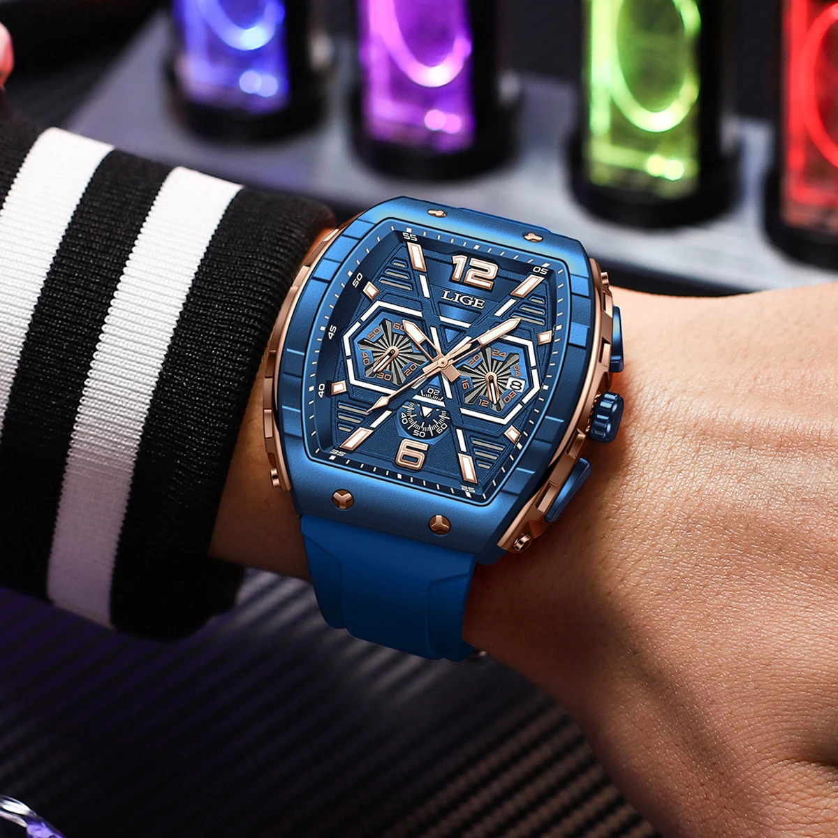 Reloj LIGE resistente al agua luminoso. - Image 3