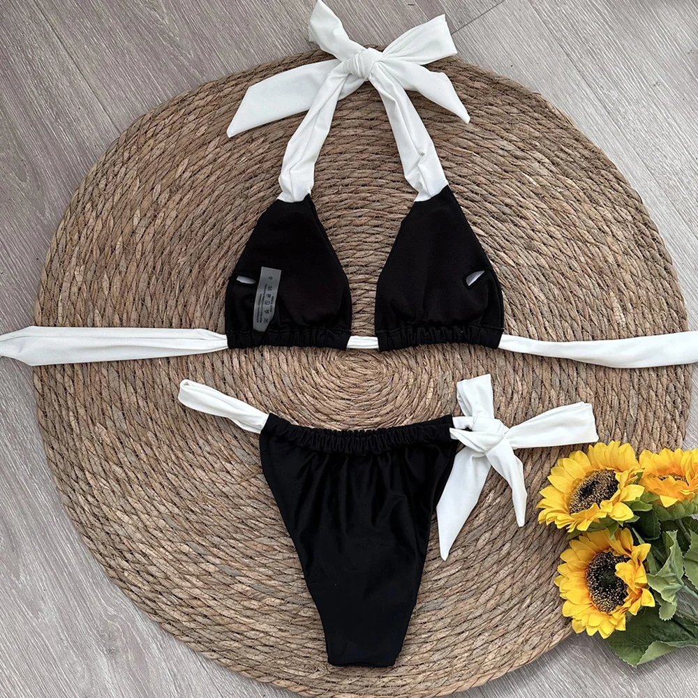 Bikini con cuello Halter con cordones grueso. - Image 4