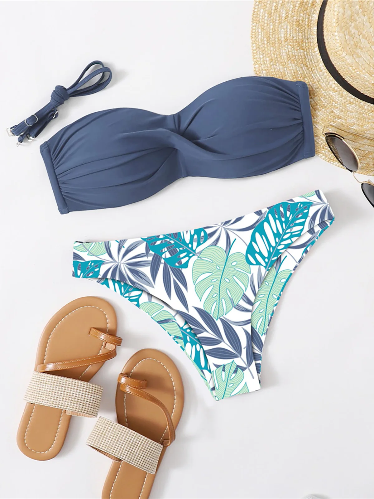 Bikini con estampado de flores con Push Up. - Image 4