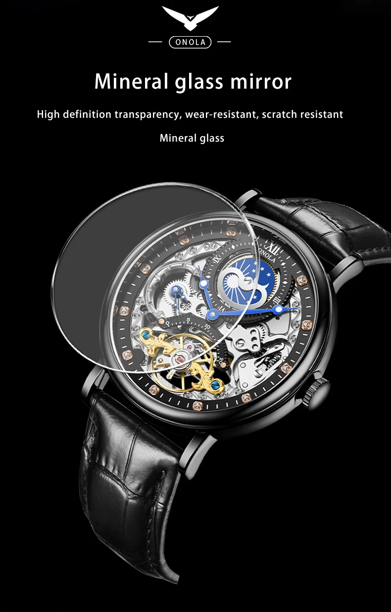 Reloj mecánico cronógrafo con zona horaria. - Image 4