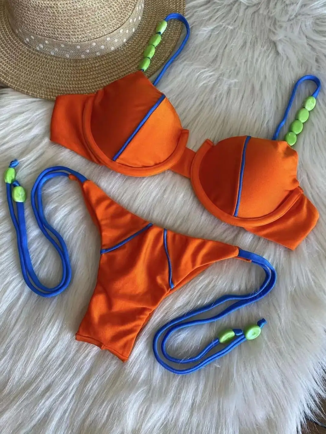 Bikini Conjunto con estilo Push up de cintura baja. - Image 2