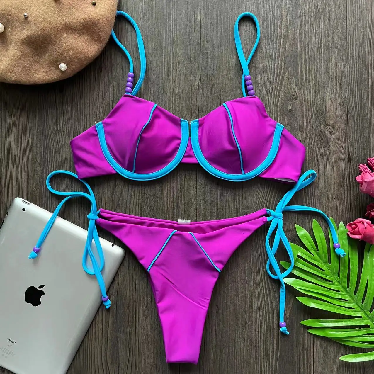 Bikini Conjunto con estilo Push up de cintura baja. - Image 5
