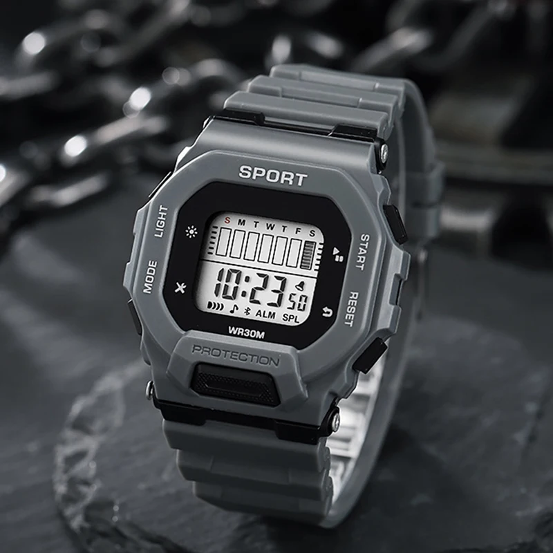 Reloj deportivo, digitales LED, multifuncional. - Image 9