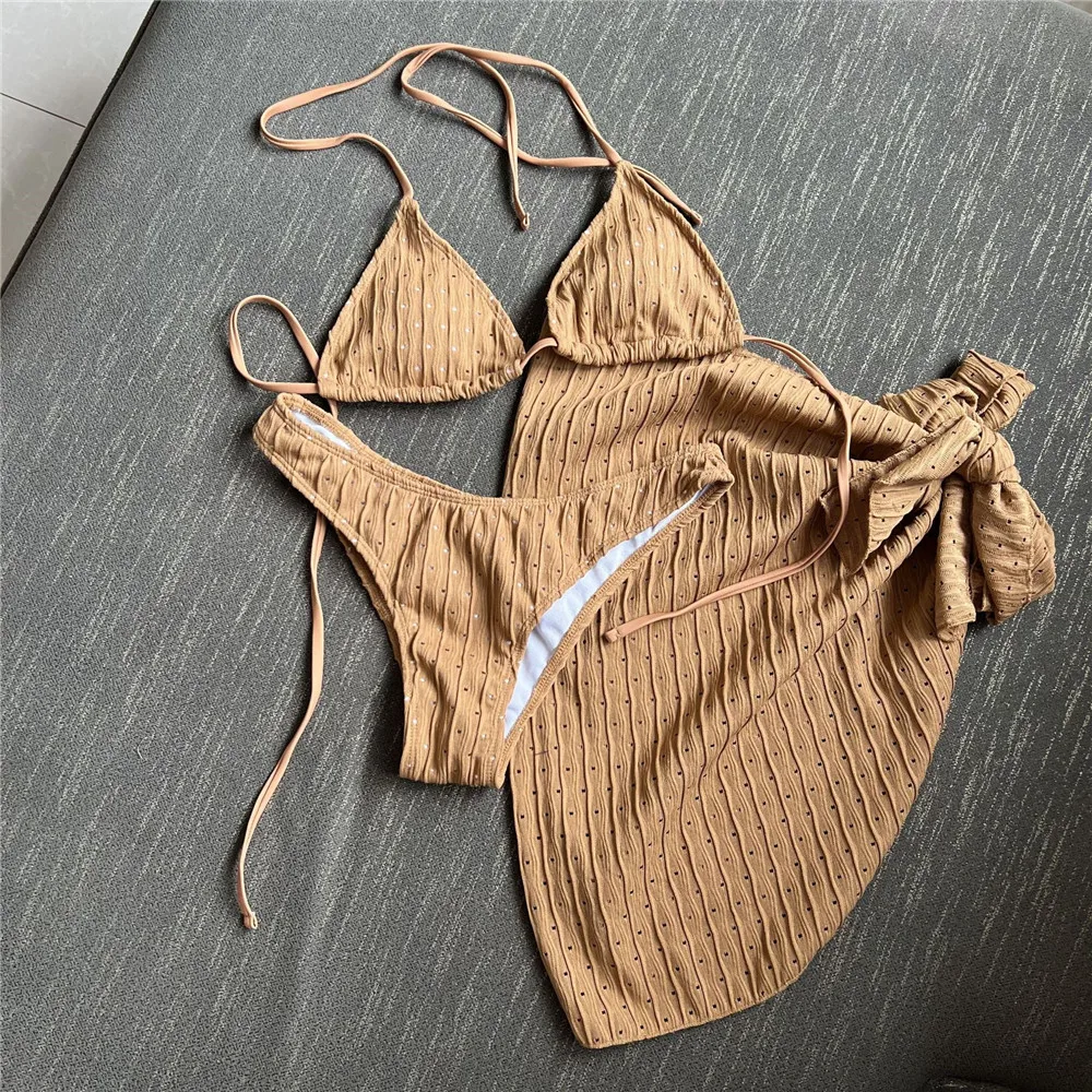 Bikinis con cordón y cuello Halter. - Image 8