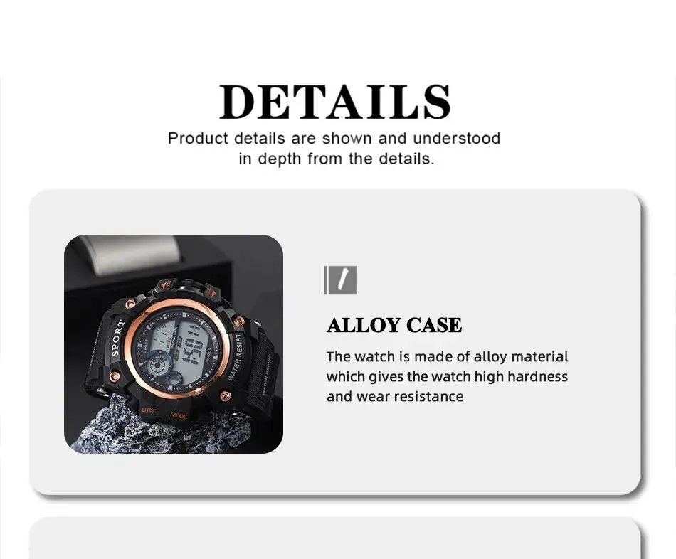 Reloj, cronógrafo electrónico con calendario y fecha. - Image 4