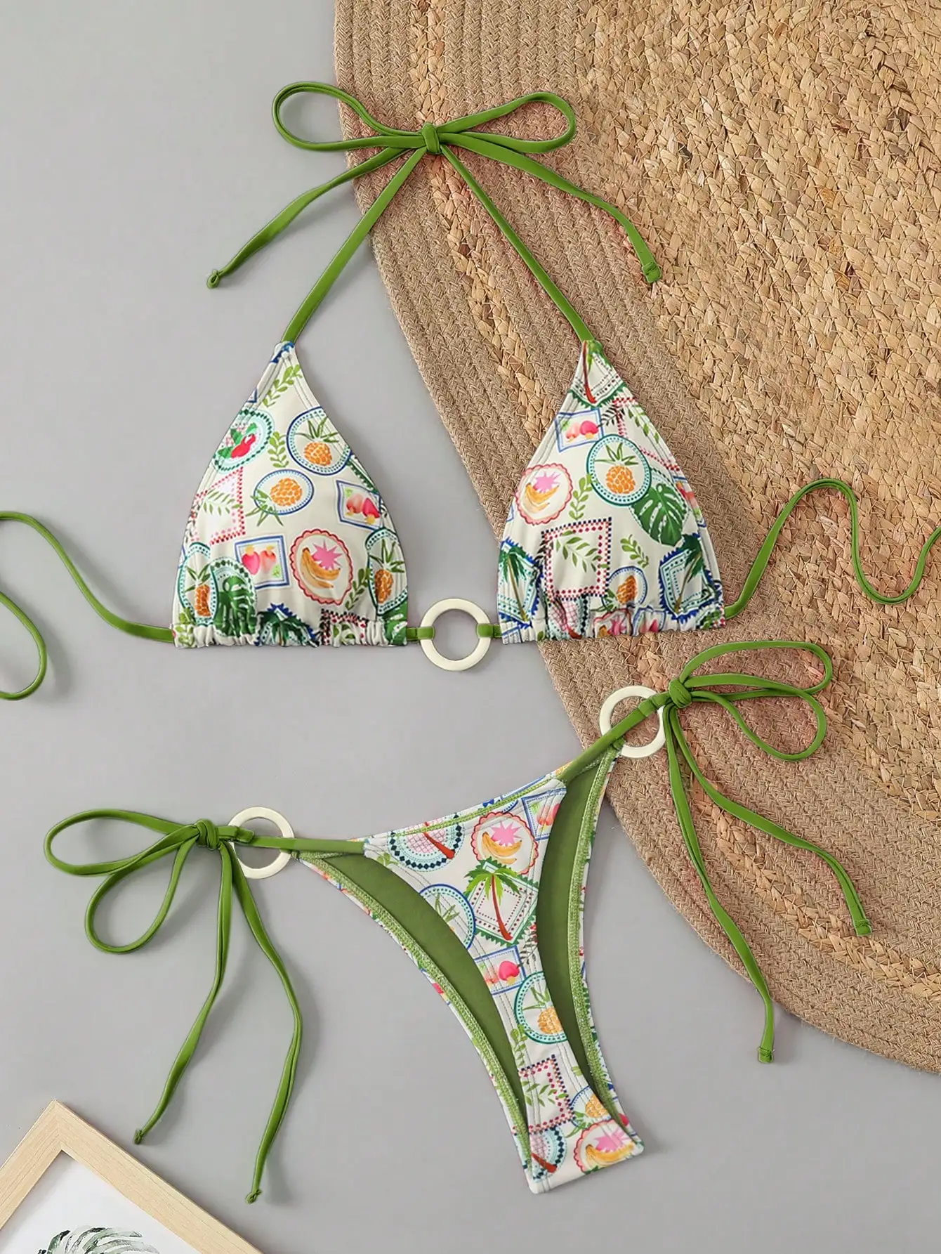 Bikini con push up 2 piezas Tanga.