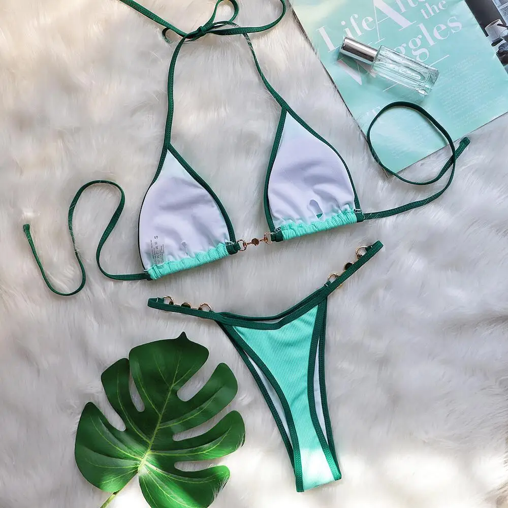 Bikini Push Up acanalado anillo perla. - Image 15