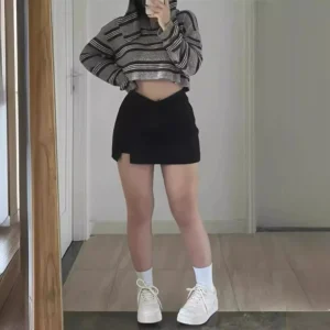 Falda en forma de pera favorecedores de línea A.