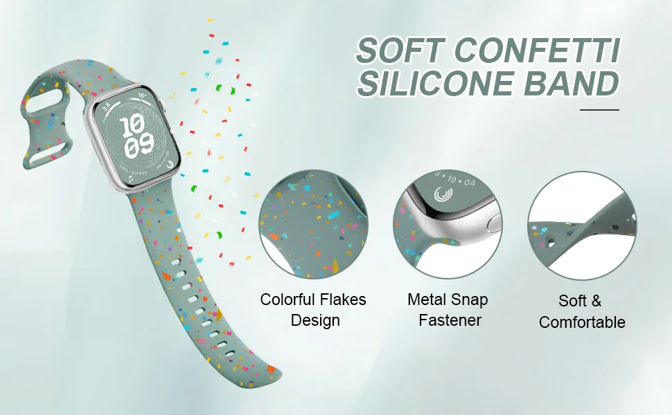 Correa deportiva de silicona para Apple watch, pulsera suave para iwatch Series 9, 8, 7, 6, 5, 3, SE Ultra 2, 40mm, 45mm, 44mm, 41mm, 38mm, 49mm - Image 6